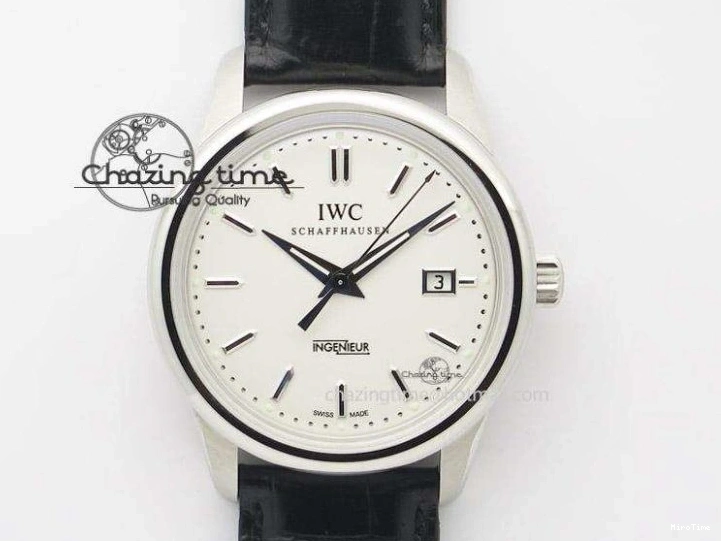 MIROTIME 0307 Portofino IW356501 SS V3 MK 1:1 Best Edition Blue Dial On SS Mesh Bracelet MIYOTA Timeless 7194